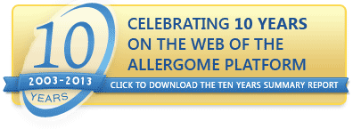 The Allergome Platform - 10 Years Anniversary - click here The Allergome Platform - 10 Years Anniversary